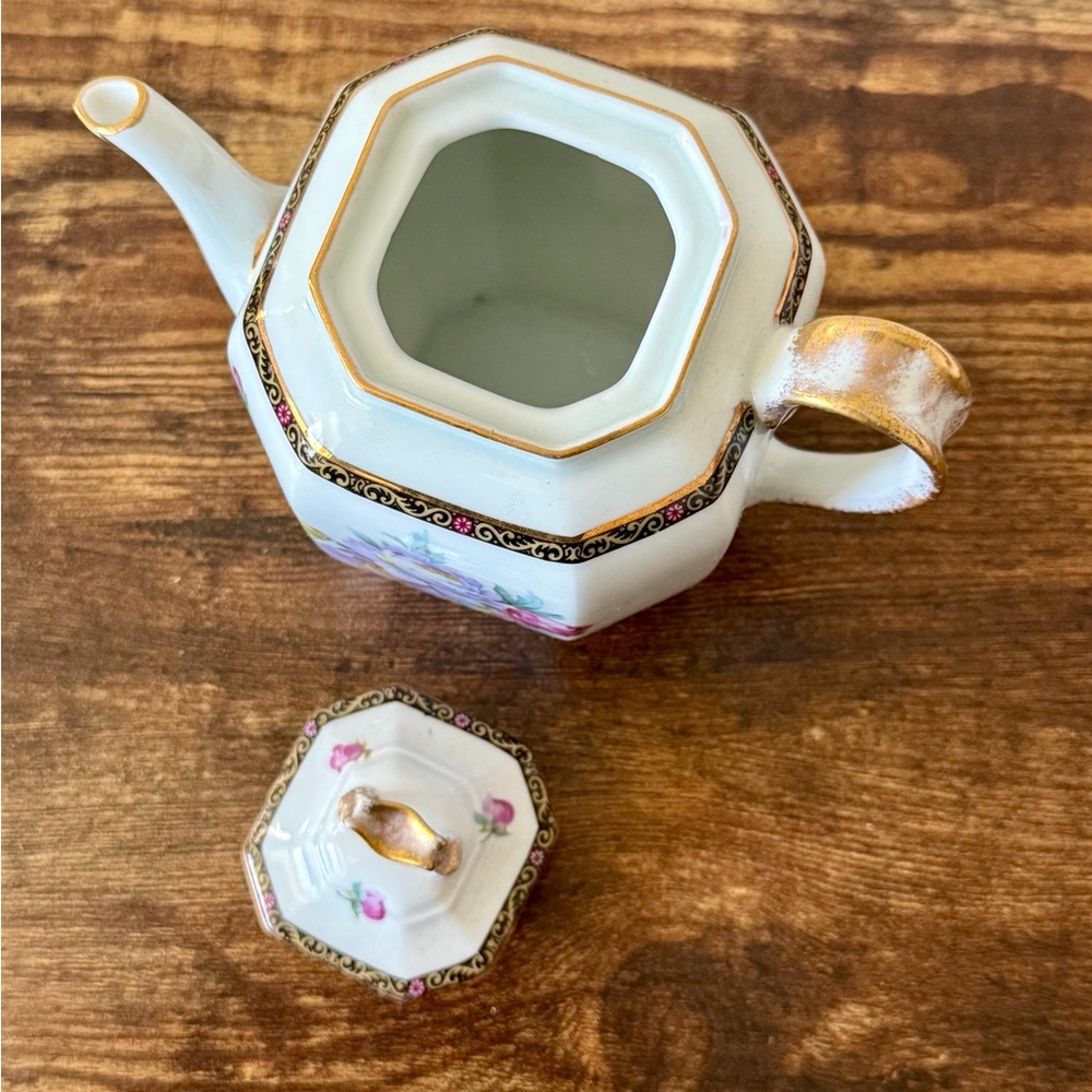 H.P. McGregor & Co. Antique Mini Teapot Floral China - Picture 8 of 11